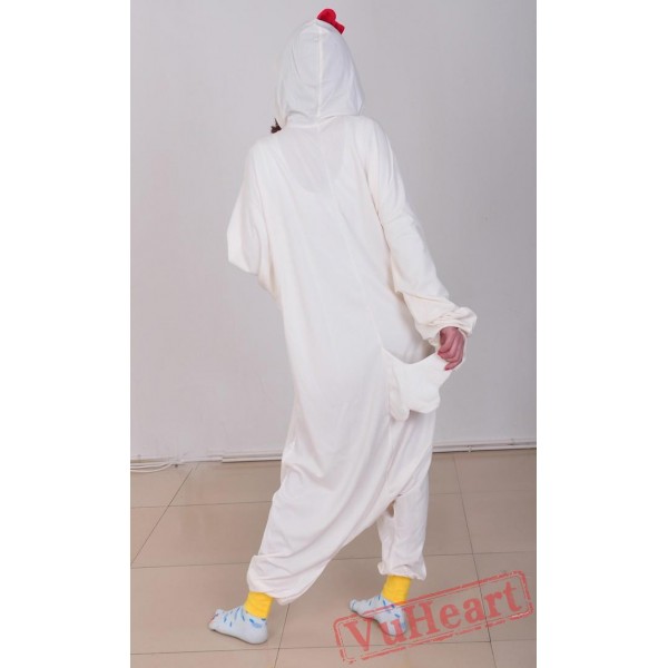 Kigurumi | White Cock Kigurumi Onesies - Adult Animal Onesies