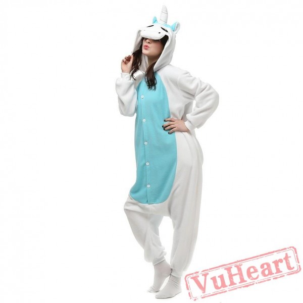 Kigurumi | Blue Unicorn Kigurumi Onesies - Adult Animal Onesies