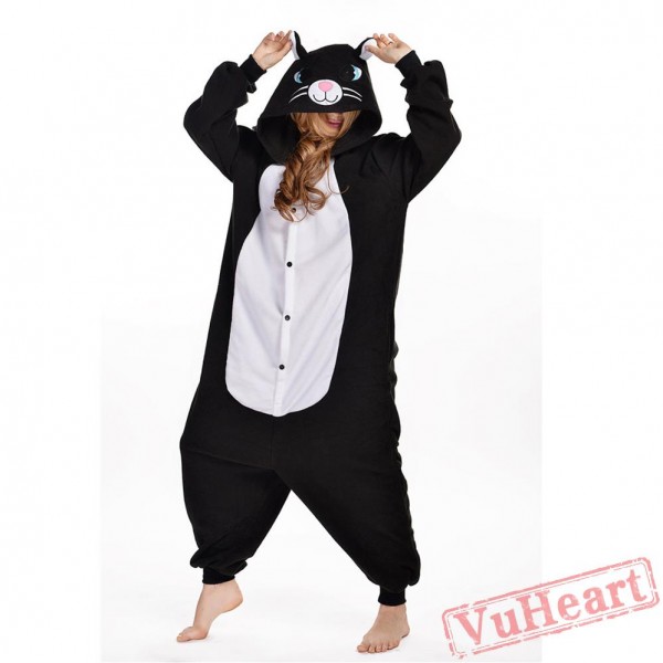 Kigurumi | Black Cat Kigurumi Onesies - Adult Animal Onesies