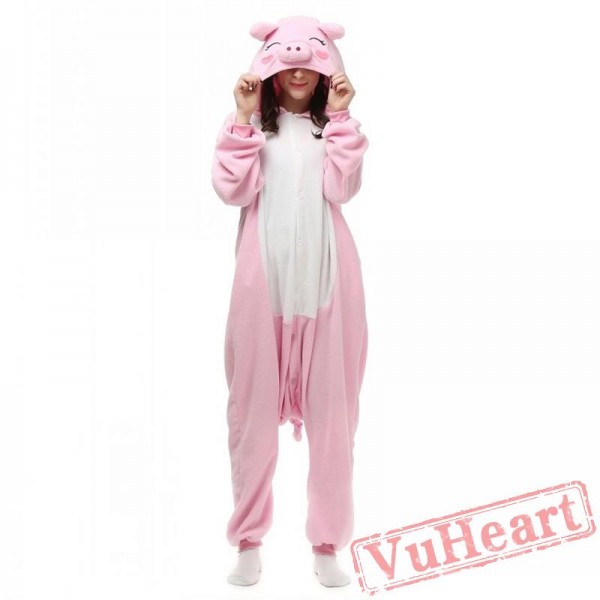 Kigurumi | Pink Pig Kigurumi Onesies - Adult Animal Onesies