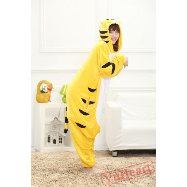 Kigurumi | Yellow Tiger Kigurumi Onesies - Adult Animal Onesies