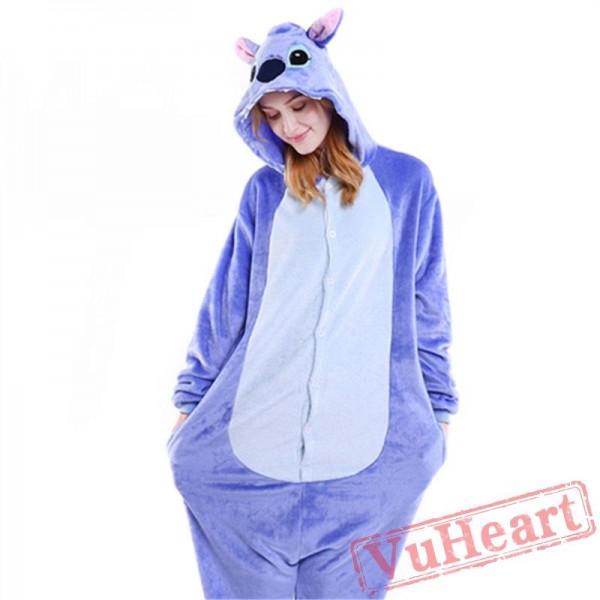 Kigurumi | Blue Pink Stitch Kigurumi Onesies - Adult Onesies