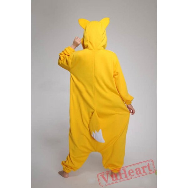 Kigurumi | Yellow Fox Kigurumi Onesies - Adult Animal Onesies