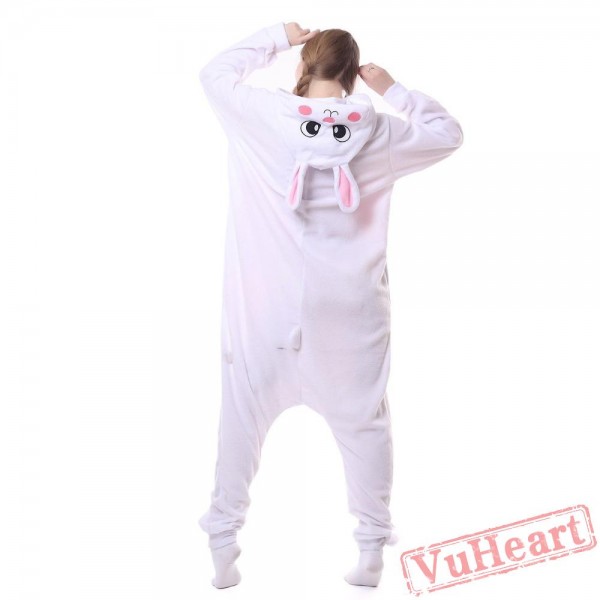 Kigurumi | White Purple Rabbit Kigurumi Onesies - Adult Animal Onesies