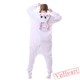 Kigurumi | White Purple Rabbit Kigurumi Onesies - Adult Animal Onesies