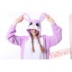 Kigurumi | White Purple Rabbit Kigurumi Onesies - Adult Animal Onesies