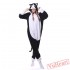 Kigurumi | White-Face Black Cat Kigurumi Onesies - Adult Animal Onesies