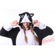 Kigurumi | White-Face Black Cat Kigurumi Onesies - Adult Animal Onesies