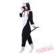 Kigurumi | White-Face Black Cat Kigurumi Onesies - Adult Animal Onesies