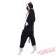 Kigurumi | White-Face Black Cat Kigurumi Onesies - Adult Animal Onesies