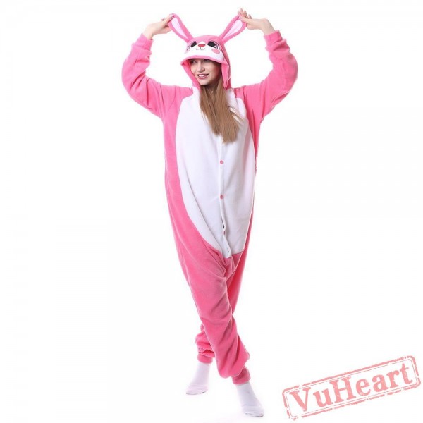 Kigurumi | Pink Rabbit Kigurumi Onesies - Adult Animal Onesies