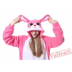 Kigurumi | Pink Rabbit Kigurumi Onesies - Adult Animal Onesies