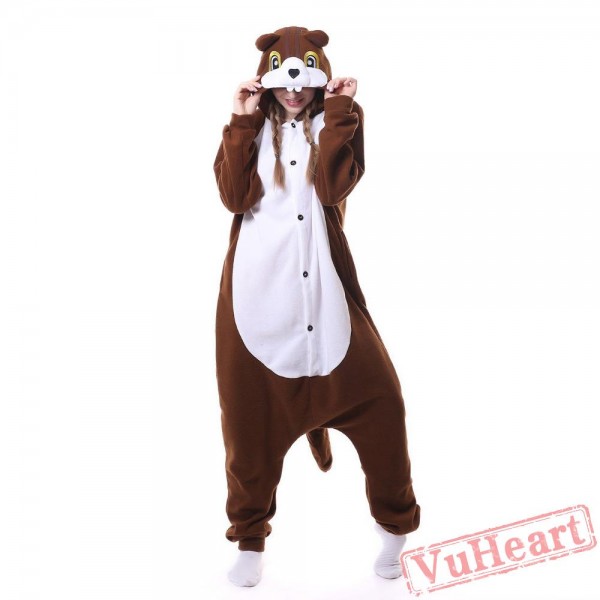 Kigurumi | Brown Squirrel Kigurumi Onesies - Adult Animal Onesies