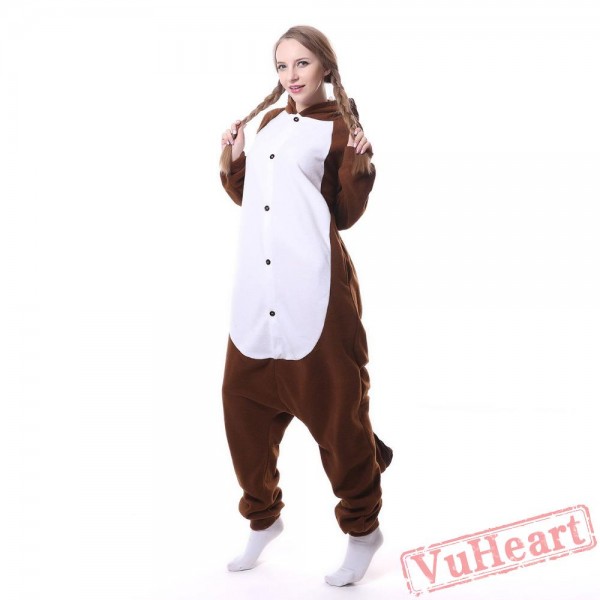 Kigurumi | Brown Squirrel Kigurumi Onesies - Adult Animal Onesies