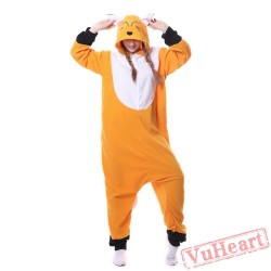 Kigurumi | Orange Fox Kigurumi Onesies - Adult Animal Onesies