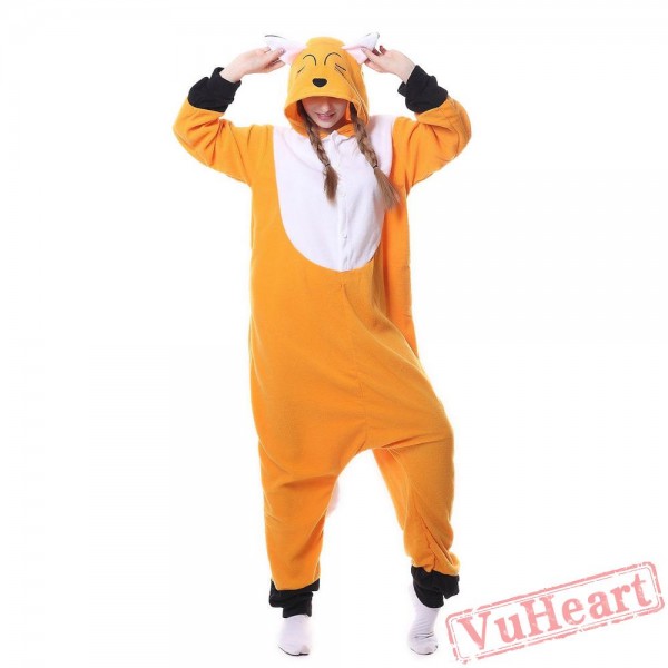 Kigurumi | Orange Fox Kigurumi Onesies - Adult Animal Onesies