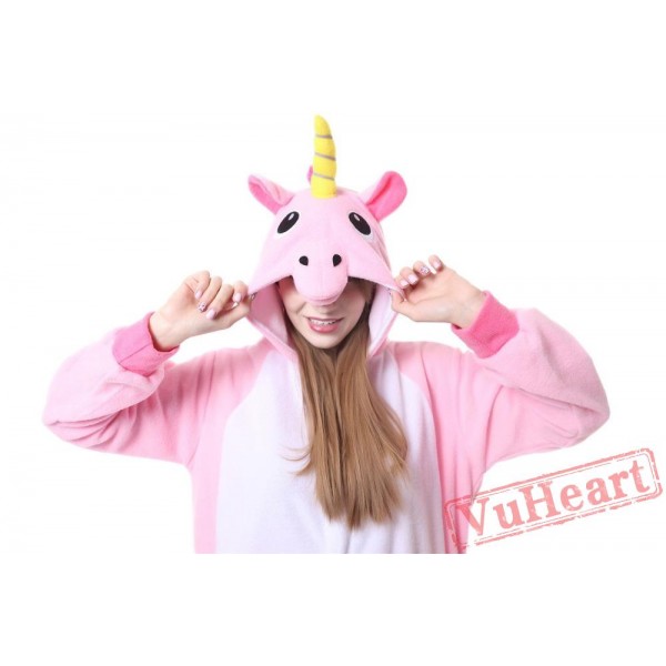 Kigurumi | Blue & Pink Unicorn Kigurumi Onesies - Adult Animal Onesies