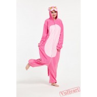 Kigurumi | Pink Wolf Kigurumi Onesies - Adult Animal Onesies