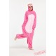 Kigurumi | Pink Wolf Kigurumi Onesies - Adult Animal Onesies