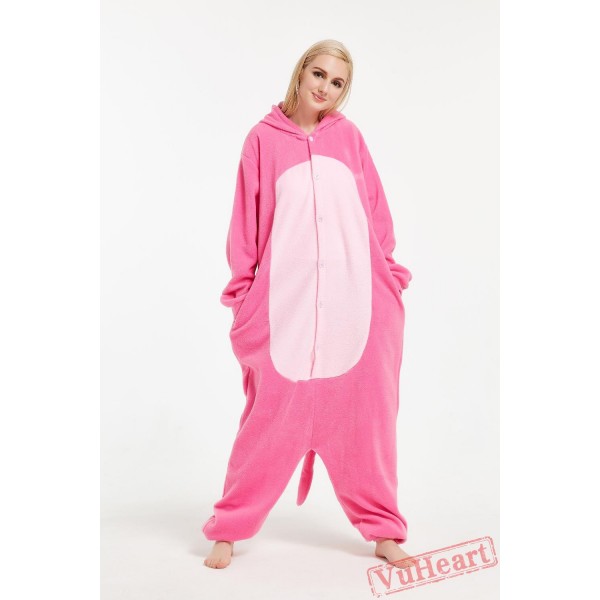 Kigurumi | Pink Wolf Kigurumi Onesies - Adult Animal Onesies