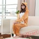 Flannel Cartoon Bear Onesies Pajamas Homewear