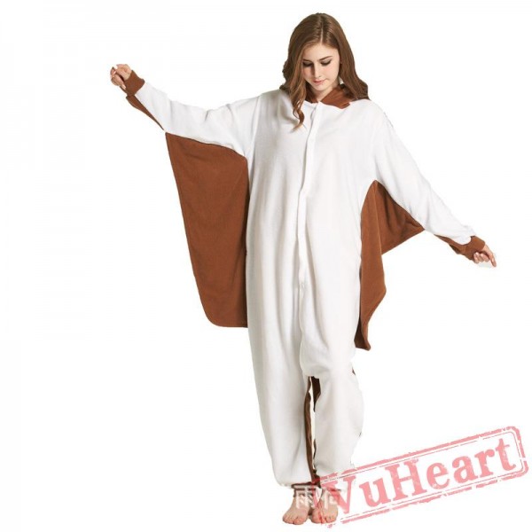 Adult Brown Fly Mouse Onesie Pajamas / Costumes for Women & Men