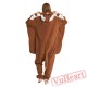 Adult Brown Fly Mouse Onesie Pajamas / Costumes for Women & Men