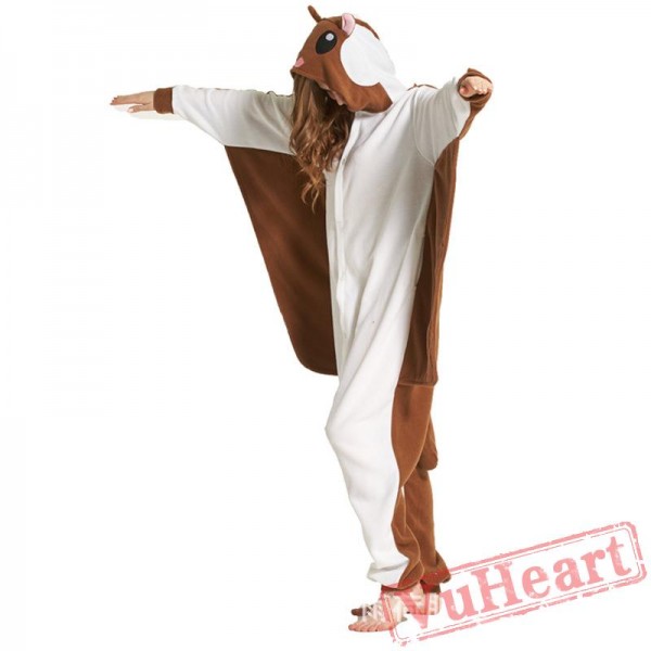 Adult Brown Fly Mouse Onesie Pajamas / Costumes for Women & Men