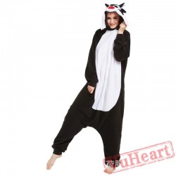 Adult Black Wolf Onesie Pajamas / Costumes for Women & Men