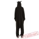 Adult Black Wolf Onesie Pajamas / Costumes for Women & Men