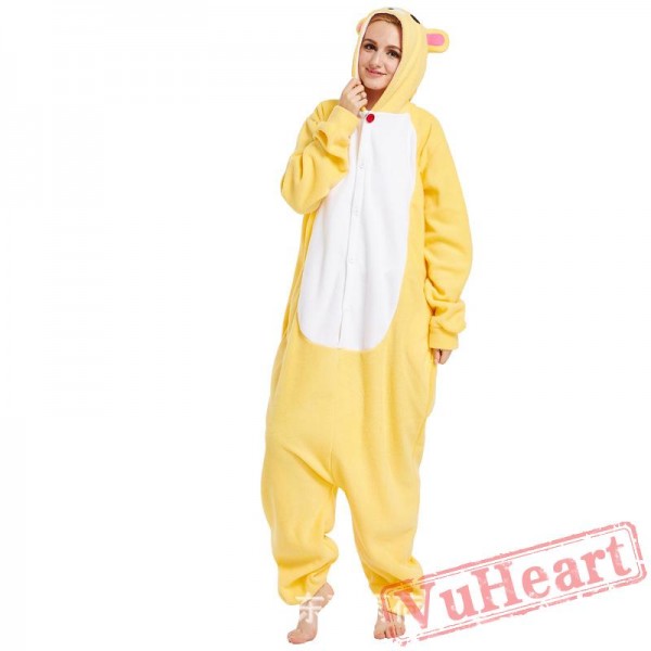 Adult Beige Bear Onesie Pajamas / Costumes for Women & Men