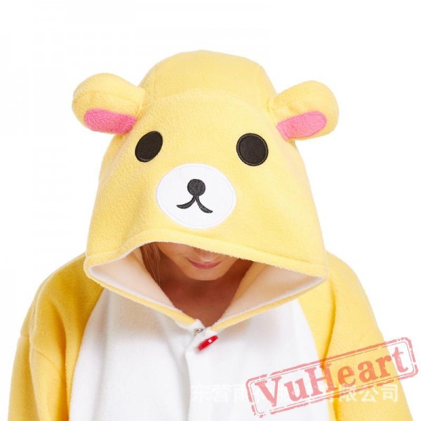 Adult Beige Bear Onesie Pajamas / Costumes for Women & Men