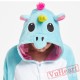 Adult Blue Unicorn Onesie Pajamas / Costumes for Women & Men