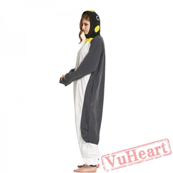 Adult Gray Penguins Onesie Pajamas / Costumes for Women & Men