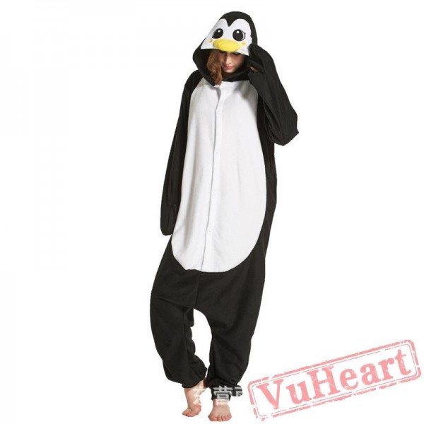 Adult Black Penguins Onesie Pajamas / Costumes for Women & Men