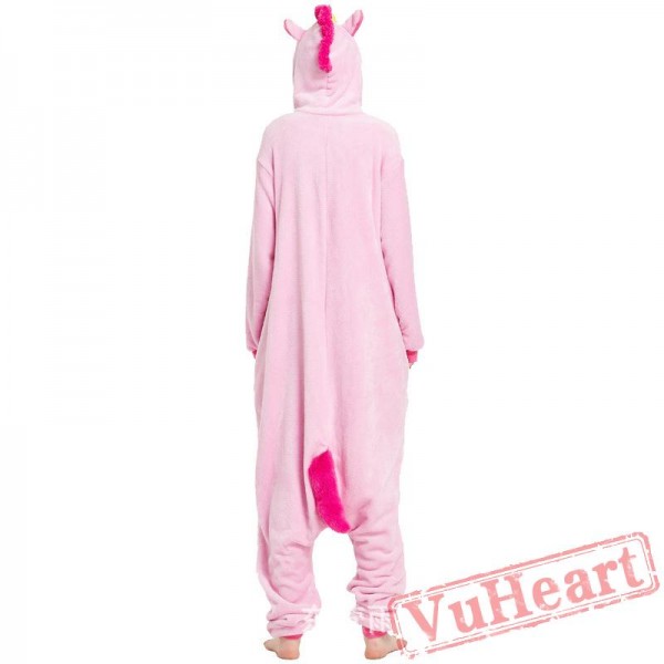 Adult Pink Unicorn Onesie Pajamas / Costumes for Women & Men