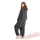Adult Gray Raccoons Onesie Pajamas / Costumes for Women & Men