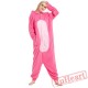 Adult Pink Leopard Onesie Pajamas / Costumes for Women & Men