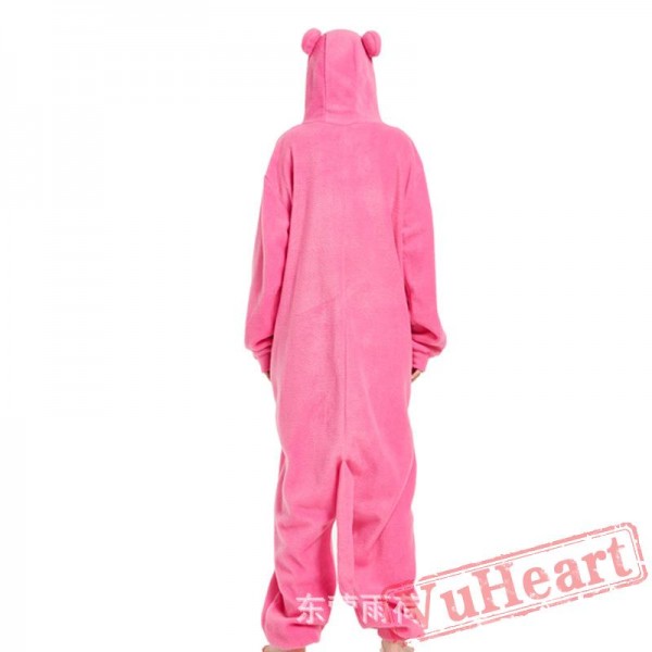 Adult Pink Wolf Kigurumi Onesie Pajamas / Costumes for Women & Men