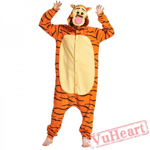 Adult Tiger Kigurumi Onesie Pajamas / Costumes for Women & Men