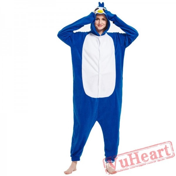 Adult Blue Penguin Onesie Pajamas / Costumes for Women & Men