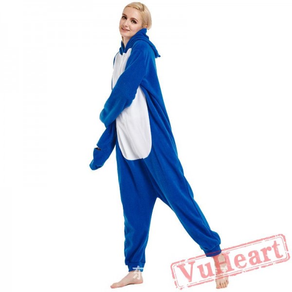 Adult Blue Penguin Onesie Pajamas / Costumes for Women & Men