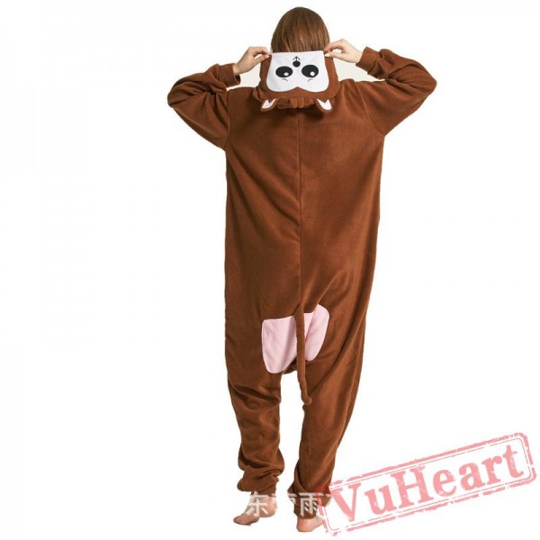 Adult Baboon Kigurumi Onesie Pajamas / Costumes for Women & Men