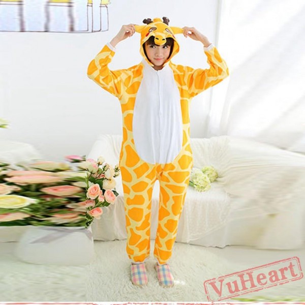 Spring & Autumn Giraffe Kigurumi Onesies Pajamas for Women & Men