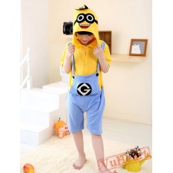 Cartoon Despicable Me Minions Summer Kigurumi Onesies Pajamas Costumes for Boys & Girls