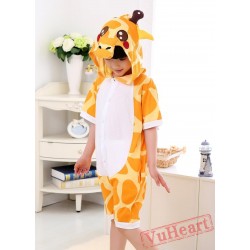 Cartoon Giraffe Summer Kigurumi Onesies Pajamas Costumes for Boys & Girls