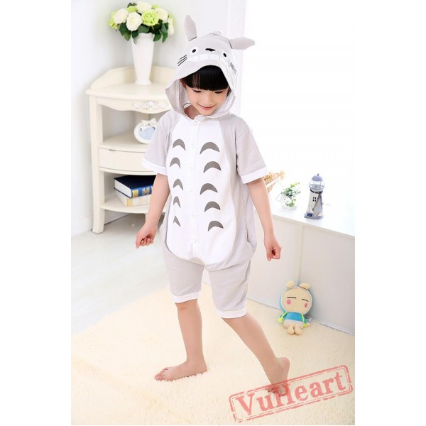 Anime Totoro Sumer Kigurumi Onesies Pajamas Costumes for Boys & Girls