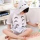 Anime Totoro Sumer Kigurumi Onesies Pajamas Costumes for Boys & Girls
