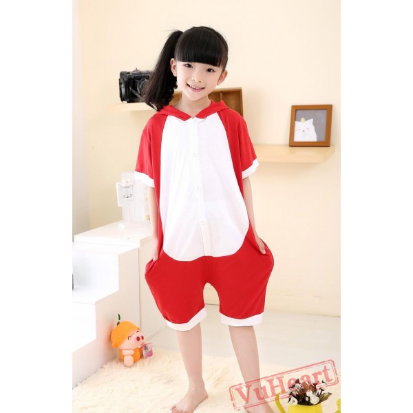 Cartoon Red Fox Summer Kigurumi Onesies Pajamas Costumes for Boys & Girls