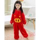 Red Pig Kigurumi Onesies Pajamas Costumes for Boys & Girls